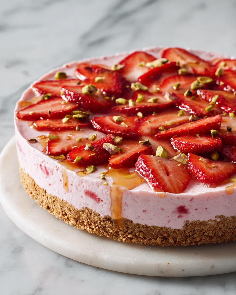 La Tarte Glacée au Yaourt aux Fraises Épatante a86167e5 b204 475e bc29 0936c752ca2atl
