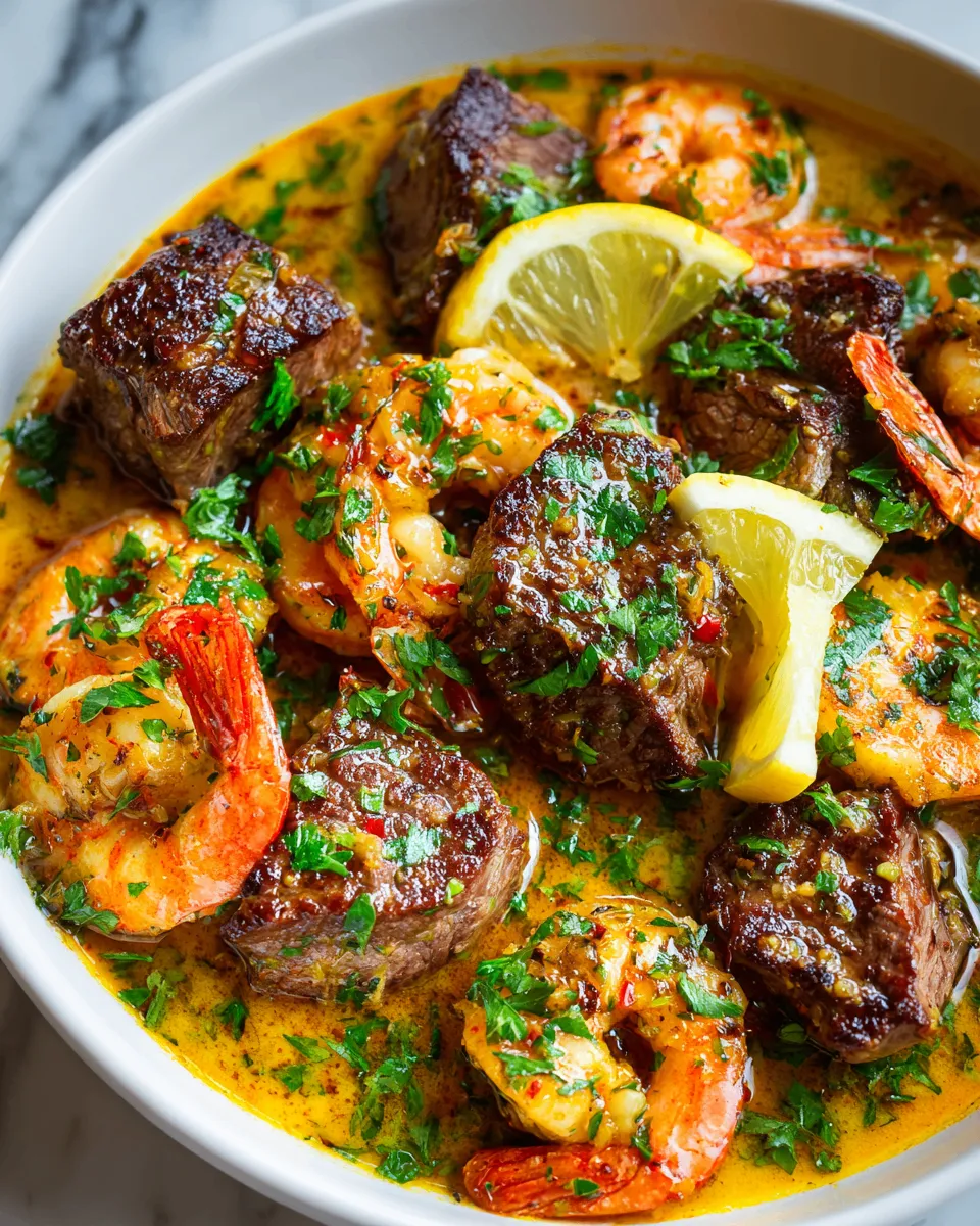 Bouchées de Steak au Beurre à l'Ail et Crevettes bb4252c6 c6ff 4d3e b94f 15eb10494f76tl