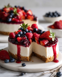 cheesecake aux baies sans cuisson 3