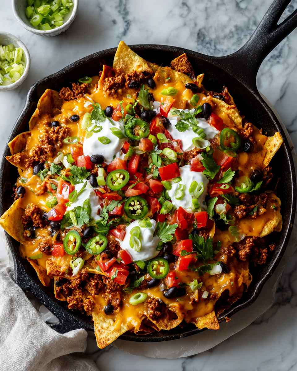 Nachos de Frites Chargés en Protéines pour vos Soirées d'Automne Nachos de frites chargés en protéines avec garnitures fraîches, parfaits pour les soirées d'automne à Paris