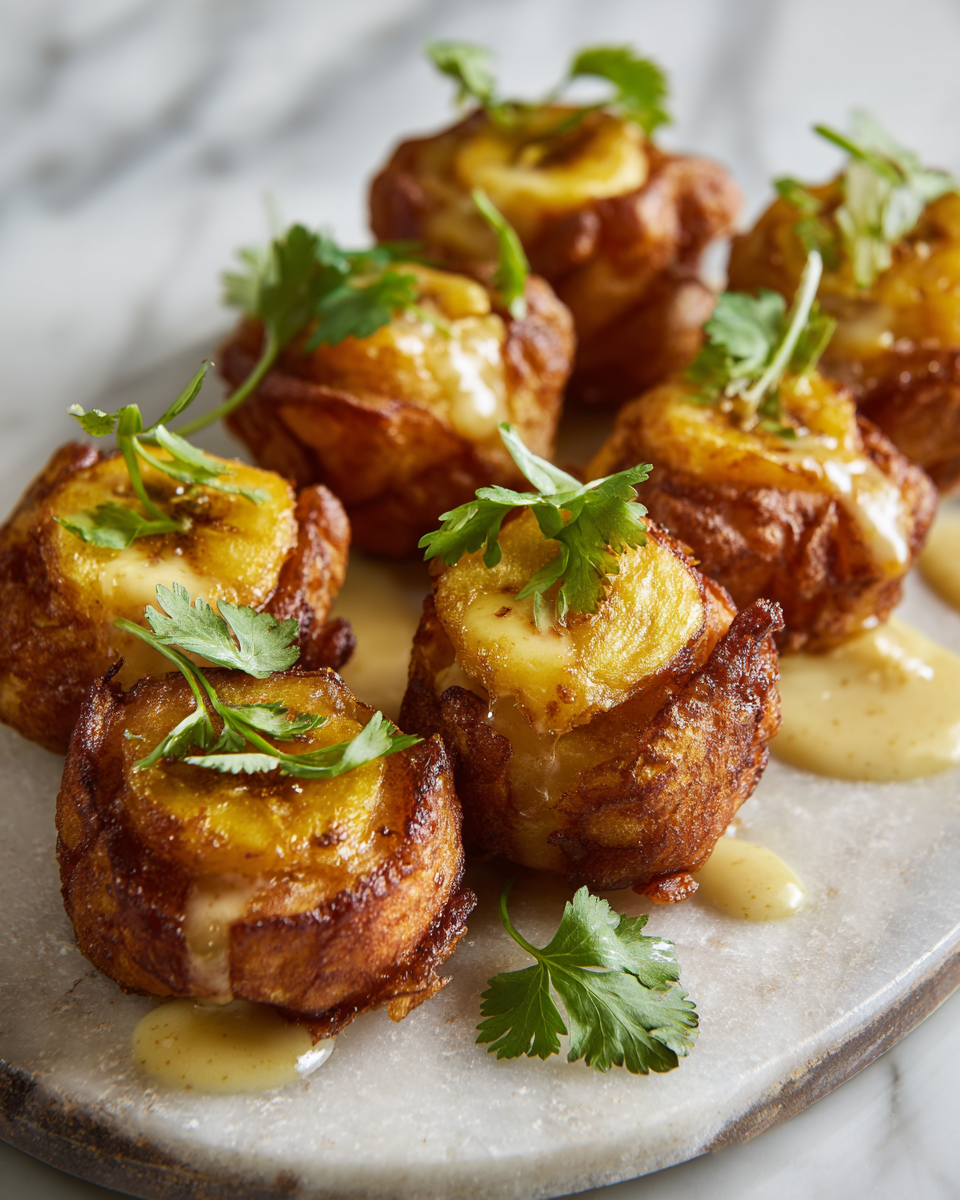 Boule de plantain croustillante parfaite pour les apéros familial, recette savoureuse d'automne, facile à réaliser.