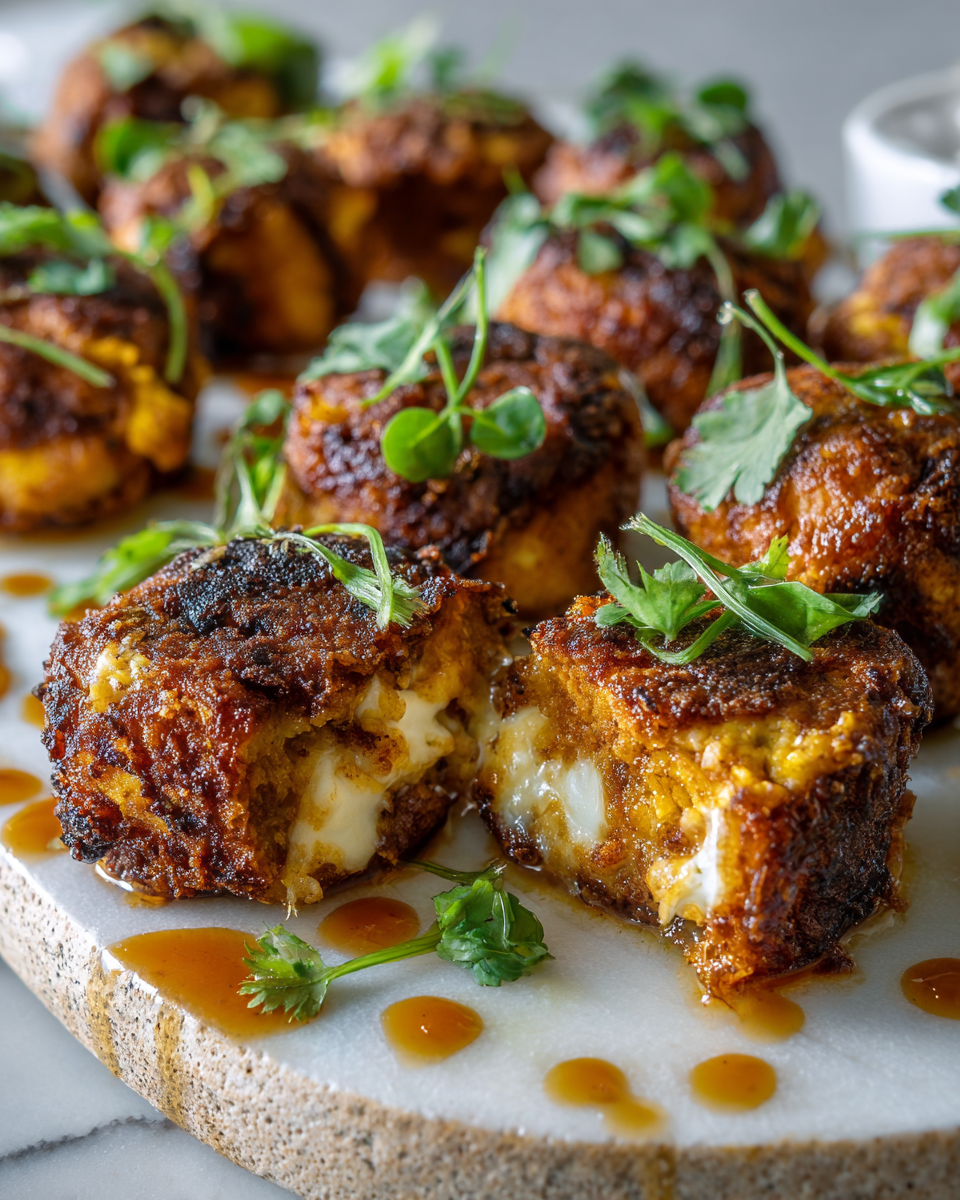 Boule de plantain croustillante parfaite pour les apéros familial, recette savoureuse d'automne, facile à réaliser.