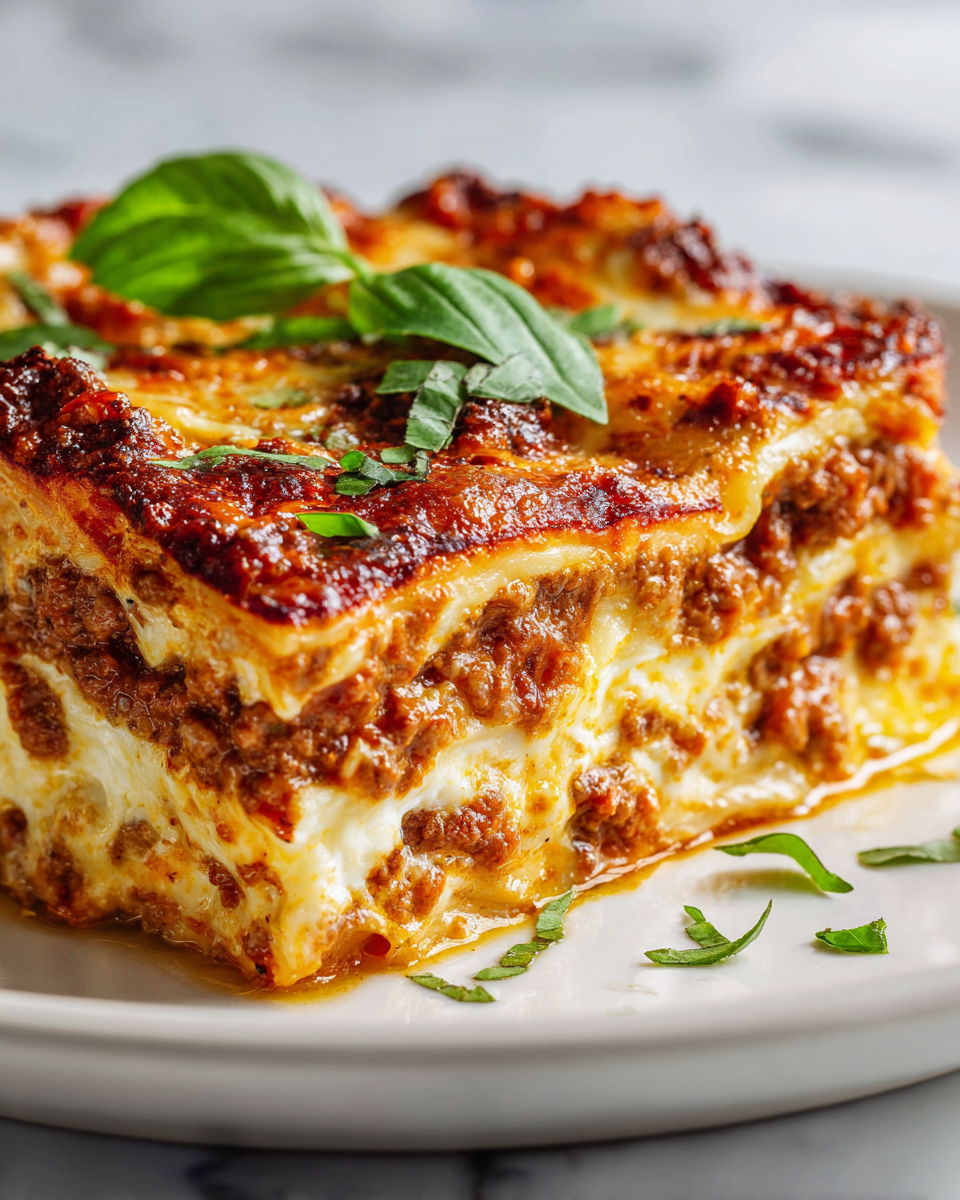 Lasagne au bœuf et au fromage, recette réconfortante idéale pour les repas en famille, simple et savoureuse.