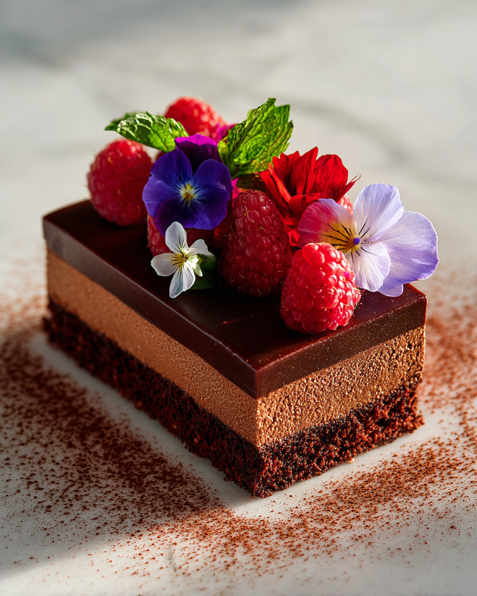 Délicieux gâteau truffé au chocolat pour Pâques, parfait pour les célébrations printanières, fondant en bouche.