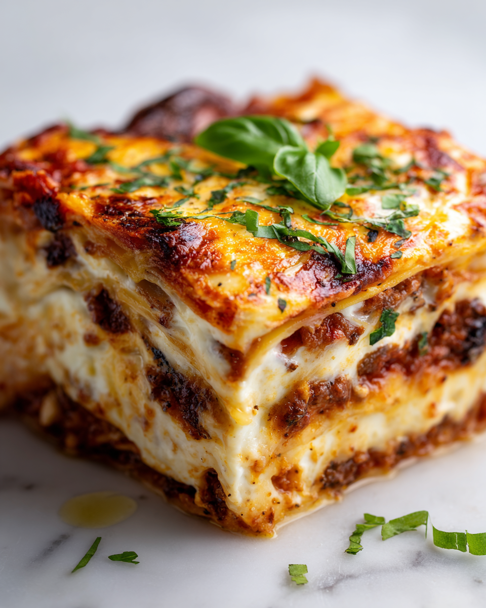 Lasagne au bœuf et au fromage, recette réconfortante idéale pour les repas en famille, simple et savoureuse.