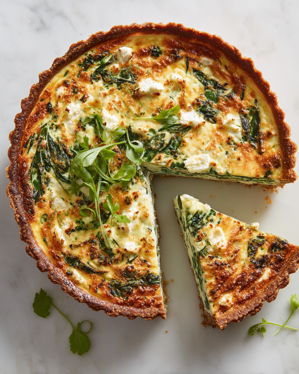 Quiche de coronation légère et savoureuse, parfaite pour un brunch printanier à Paris.